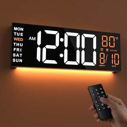 Digitale led wanduhr - digitale, led-wanduhr