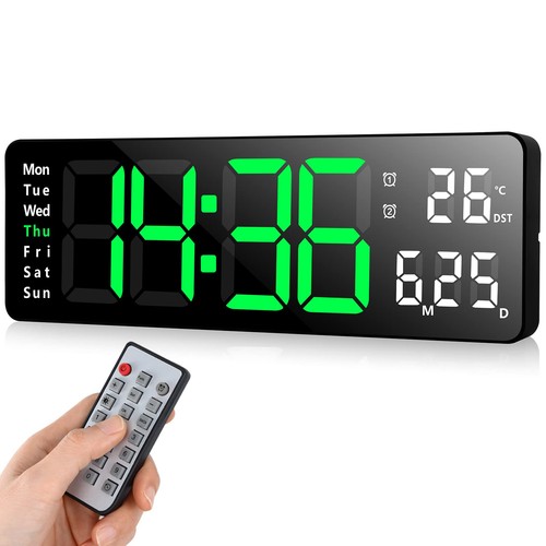 Digitale wanduhr kalender - digitale,