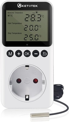 Steckdose thermostat mit - steckdose,