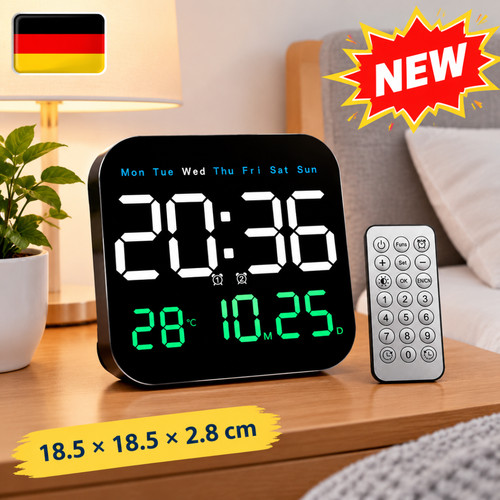 Große led digital wanduhr - wanduhr, mit