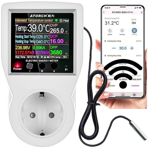 Digital led temperaturregler - digital,
